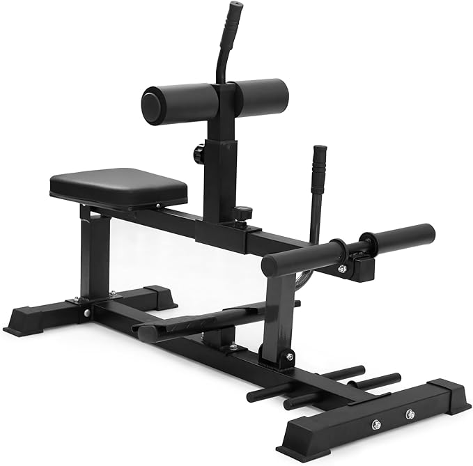 GMWD Adjustable Seated Calf Raise Machine With Band Pegs for Leg Training and Exercise - Home Gym Equipment