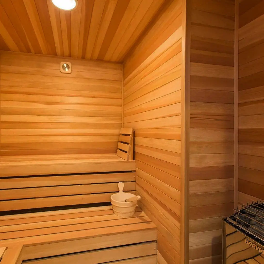 Carbon Smart Saunas - 6' x 8' x 8' - by Finnish Sauna Builders